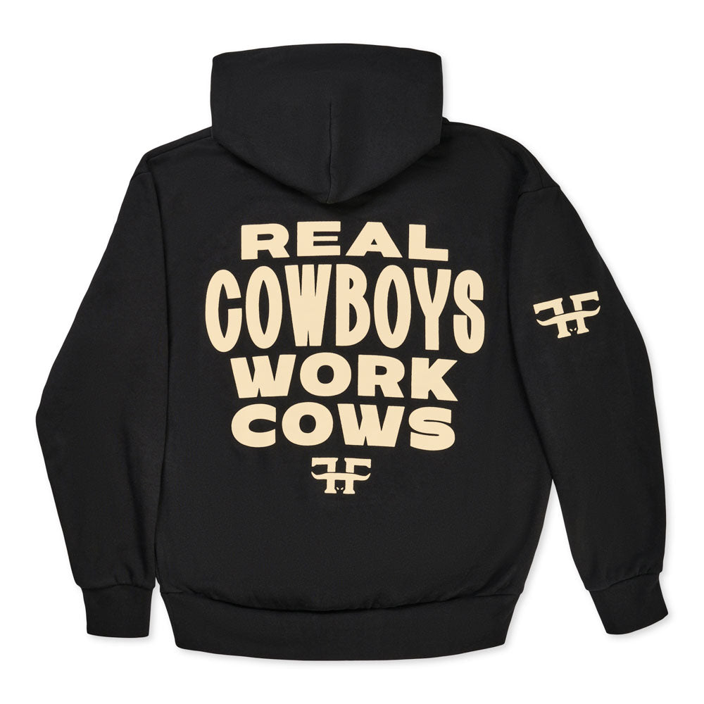 Real Cowboys Work Cows Hoodie